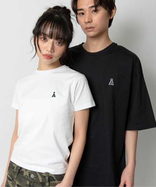 ALAND tシャツ 半袖 「UNISEX」ALAND／AロゴワッペンTシャツ 