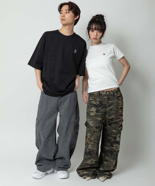 ALAND tシャツ 「UNISEX」ALAND／AロゴワッペンTシャツ レディース 