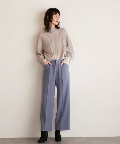「la.f…」 パンツ 9号 ネイビー レディース_画像6