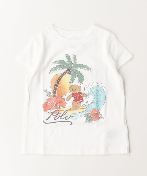 tシャツ Polo ベア コットン ジャージー Tシャツ キッズ 子供服 女の子の画像