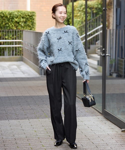 「SLOBE IENA」 イージーパンツ 38 ブラウン レディース_1