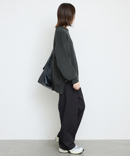 「SLOBE IENA」 イージーパンツ 38 ブラウン レディース_6