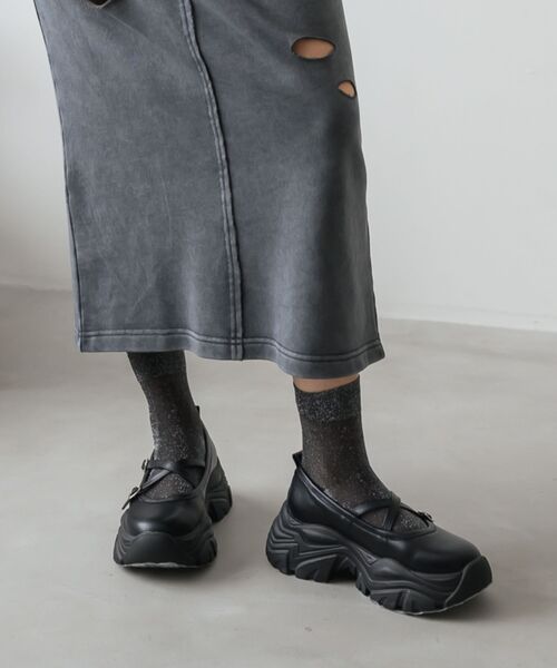 「RETRO GIRL」 「casita」シューズ LARGE シルバー レディース_画像2