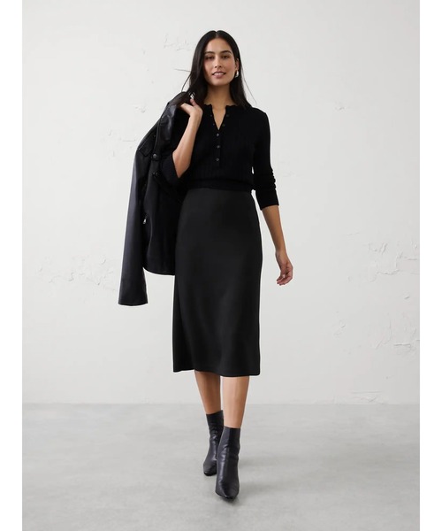 スカート BANANA REPUBLIC FACTORY STORE　　ソフトタッチ ミディ スカートの画像