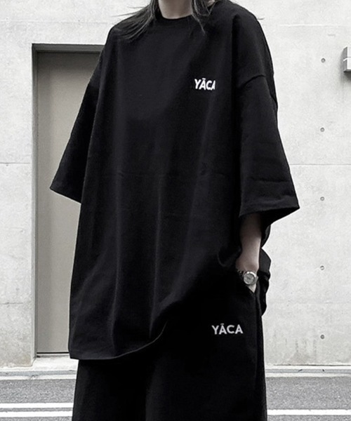 YACA（ヤーカ） tシャツ 半袖 Embroidery Logo T-shirt/エンブロイ