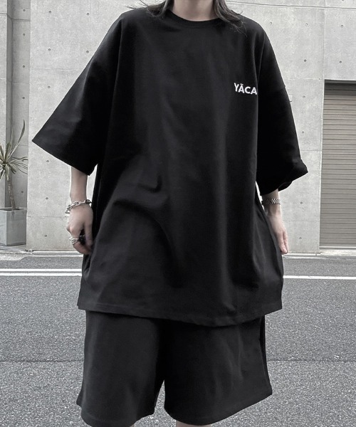 YACA（ヤーカ） tシャツ 半袖 Embroidery Logo T-shirt/エンブロイ
