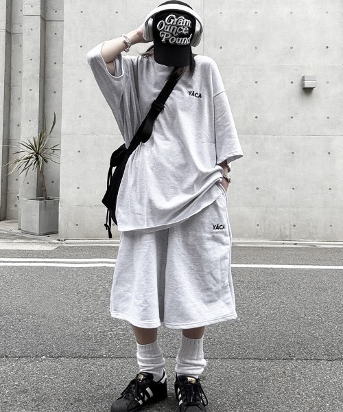 YACA（ヤーカ） tシャツ 半袖 Embroidery Logo T-shirt/エンブロイ