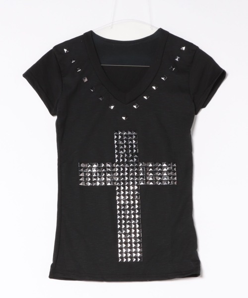 ViViDAY tシャツ 半袖 十字架透けtシャツ レディース : ZOZOTOWN Yahoo