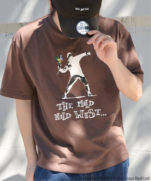 VENCE EXCHANGE tシャツ 「接触冷感」Banksy バンクシー Love is in