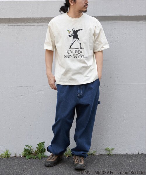 VENCE EXCHANGE tシャツ 「接触冷感」Banksy バンクシー Love is in