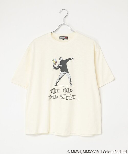 VENCE EXCHANGE tシャツ 「接触冷感」Banksy バンクシー Love is in