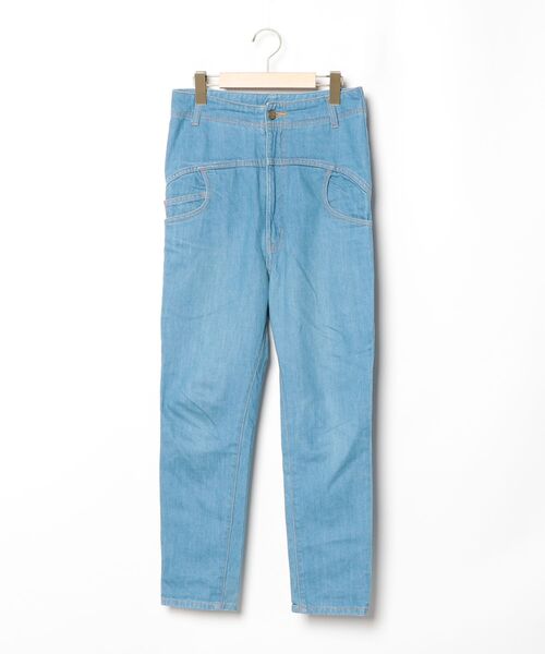 □mercibeaucoup□デニム　サルエルパンツ mercibeaucoup,（メルシーボークー） サルエルデニムパンツ 0 ブルー
