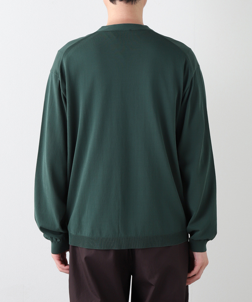 ATON（エイトン） カーディガン FINE ICE COTTON V-NECK CARDIGAN