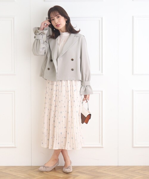 「couture brooch」 トレンチコート 40 ベージュ レディース_画像2