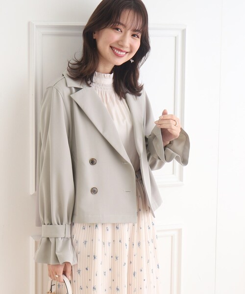 「couture brooch」 トレンチコート 40 ベージュ レディース_画像5