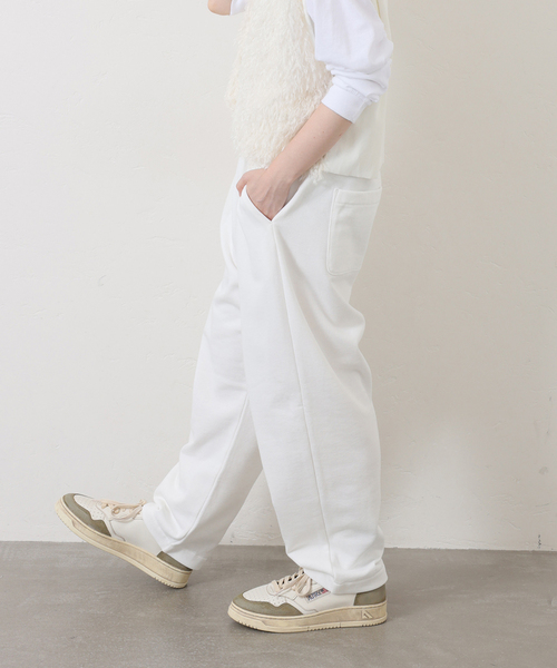「JOURNAL STANDARD LUXE」 スウェットパンツ FREE ホワイト レディース_画像7