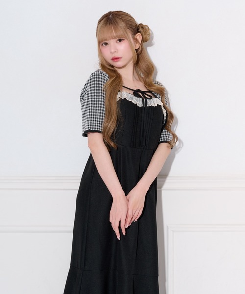 apres jour レースデザインマーメイドキャミワンピース＋ボレロ セット apres jour（アプレジュール） ワンピース レースデザインマーメイド