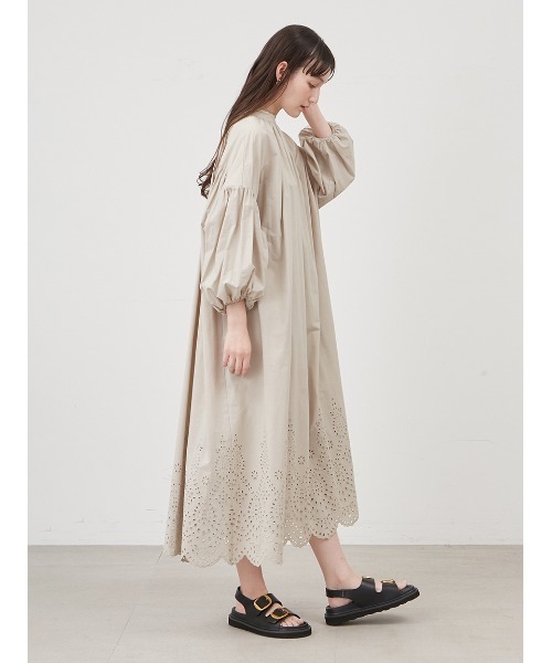 「Mila Owen」 長袖ワンピース 1 ネイビー レディース_画像6