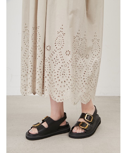 「Mila Owen」 長袖ワンピース 1 ネイビー レディース_画像9