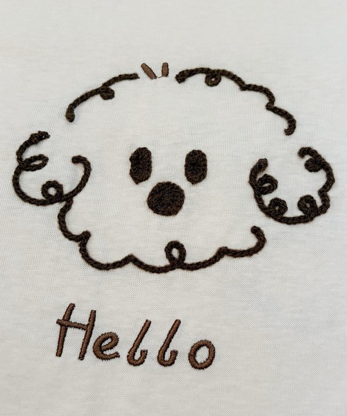 Nana tシャツ 半袖 ゆる犬刺繍Tシャツ レディース : ZOZOTOWN Yahoo!店