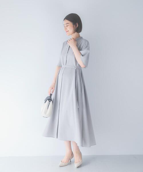ワンピース 半袖 ウォッシャブルフレアスリーブワンピース : ZOZOTOWN