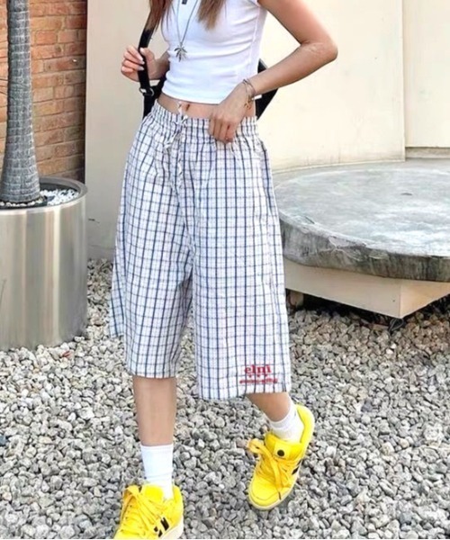 「SHEENA」 ハーフパンツ M ライトベージュ レディース_画像4