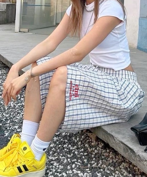 「SHEENA」 ハーフパンツ M ライトベージュ レディース_画像7