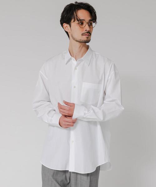 「THOMAS MASON」 長袖シャツ X-LARGE ロイヤルブルー メンズ_画像4