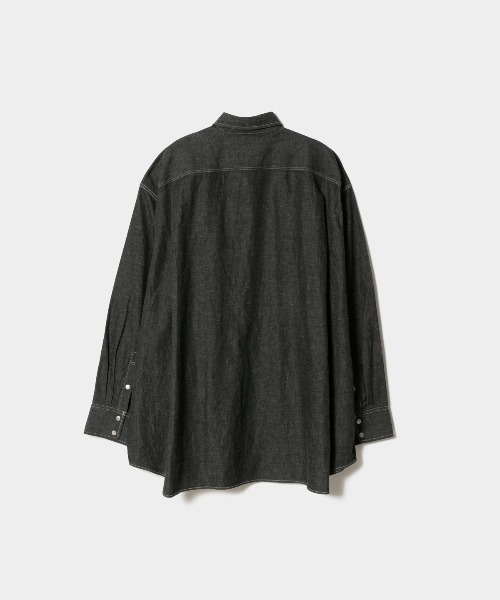 「beautiful people」 長袖シャツ 38 インディゴブルー レディース_画像9