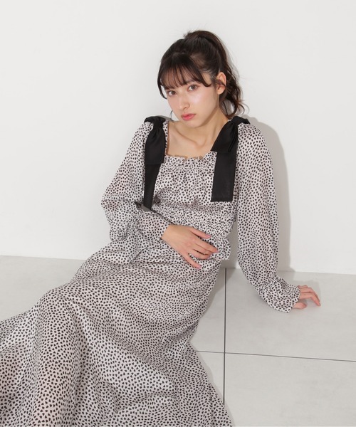 「JILL by JILL STUART」 長袖ワンピース FREE ホワイト レディース_画像3