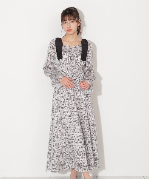 「JILL by JILL STUART」 長袖ワンピース FREE ホワイト レディース_画像6