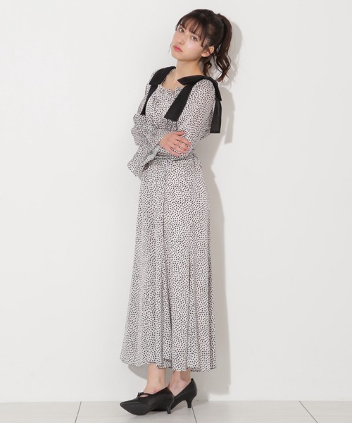 「JILL by JILL STUART」 長袖ワンピース FREE ホワイト レディース_画像8
