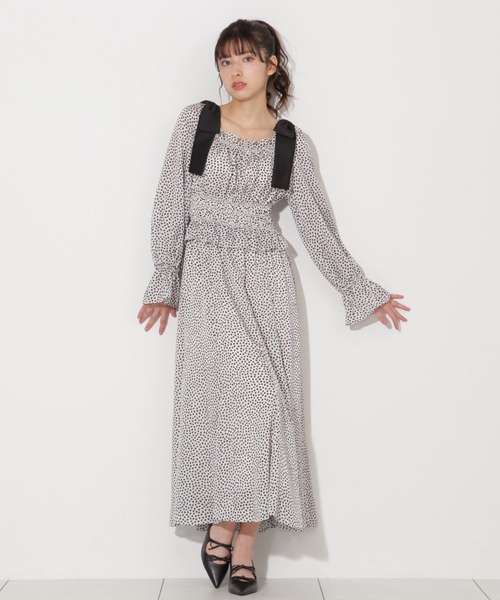 「JILL by JILL STUART」 長袖ワンピース FREE ホワイト レディース_画像9