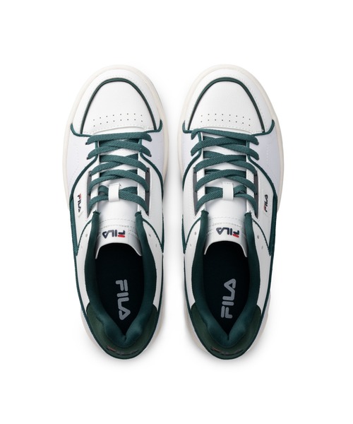 「FILA」 ローカットスニーカー 28.0cm ホワイト×グリーン レディース_画像2