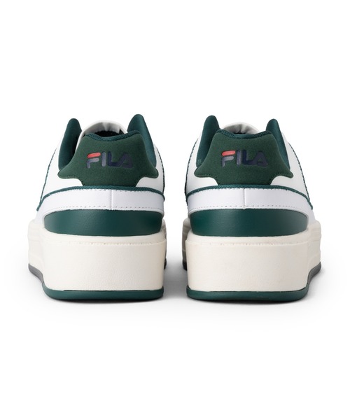 「FILA」 ローカットスニーカー 28.0cm ホワイト×グリーン レディース_画像3