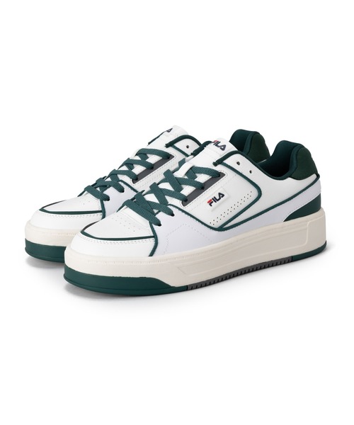 「FILA」 ローカットスニーカー 28.0cm ホワイト×グリーン レディース_画像8