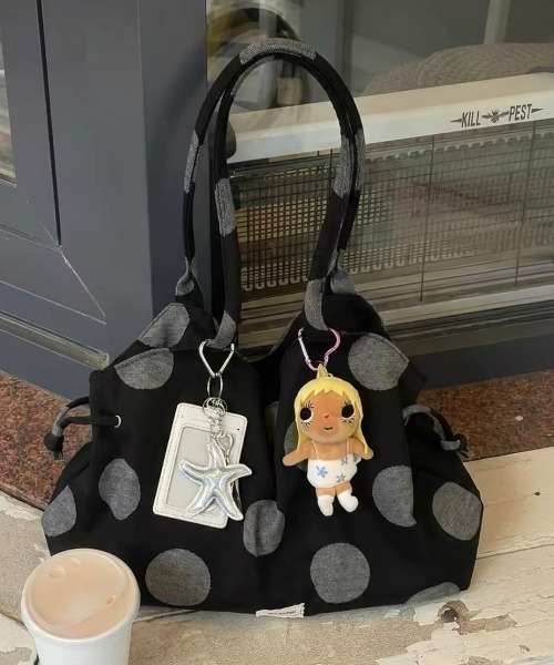 ショルダーバッグ バッグ Multi design string tote bag レディース