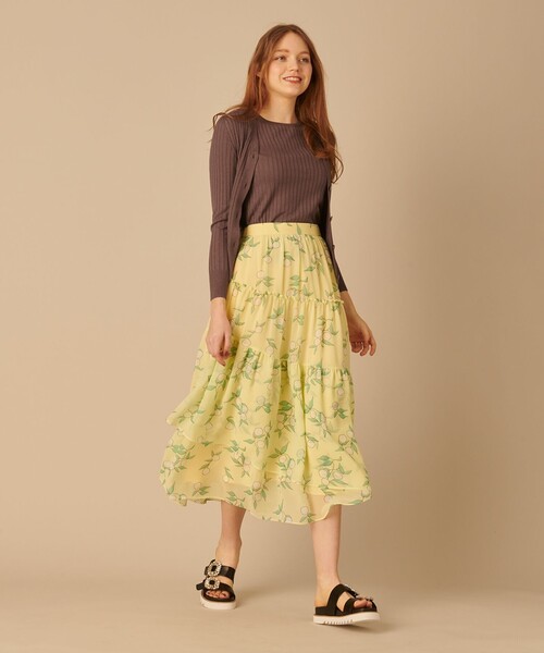TOCCA スカート 【Emily×TOCCA LAVENDER】Lemmon Print : ZOZOTOWN 