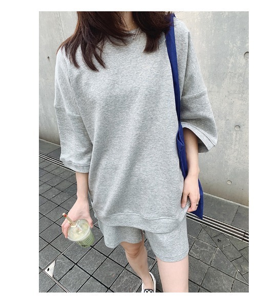 DEVICE トレーナー スウェット ショートパンツ+トップス2点