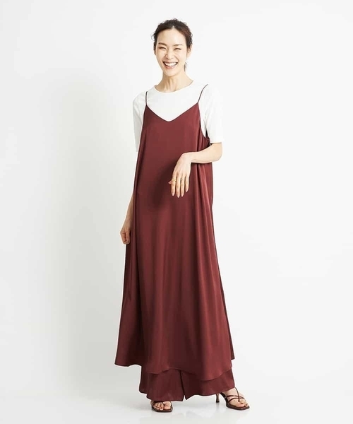 のあるブラ ワンピース 通販 Paypayモール ヴィンテージサテンストラップワンピース Zozotown Paypayモール店