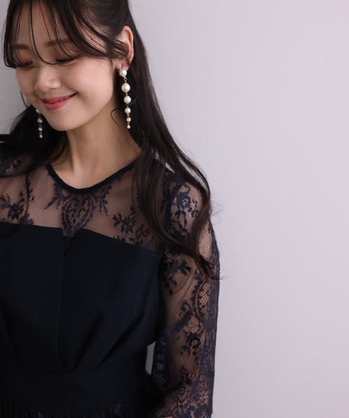 PourVous（プールヴー） ドレス 結婚式 パーティードレス ミモレ丈と七