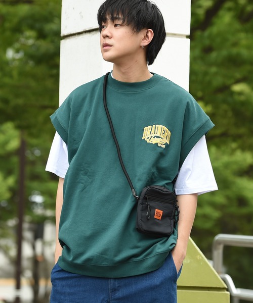 NAVY（ファッション） ベスト ジレ カレッジ刺繍ベスト+無地半袖
