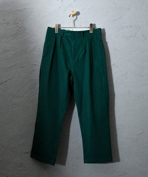 チノパン 綿ツイル ツータックパンツ レディース メンズ : ZOZOTOWN