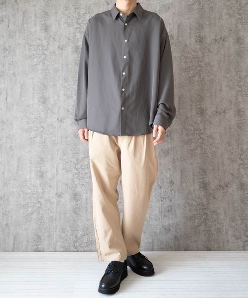 チノパン 綿ツイル ツータックパンツ レディース メンズ : ZOZOTOWN