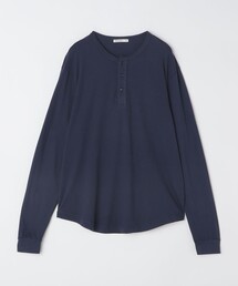 SHIPS（シップス） tシャツ GROWN＆SEWN: HENLEY LONG SLEEVE TEE