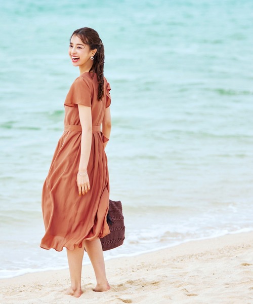 【新品タグ付き】ワンピース Tiaclasse ワンピース 「洗える」タックパールワンピース : ZOZOTOWN