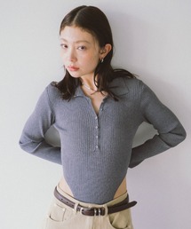 ポロニットボディスーツ ポロニットボディスーツ / Polo Knit Bodysuit（ポロシャツ