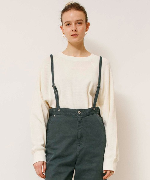 Johnbull ワッフル プルオーバー Johnbull tシャツ ワッフルドルマンプルオーバー レディース