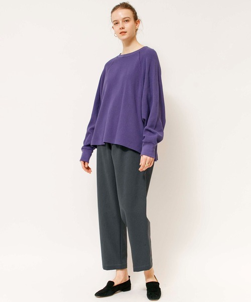 LOHEN◇Tシャツ/FREE/コットン/WHT/LH24SS-CU033/コンビストリンングT