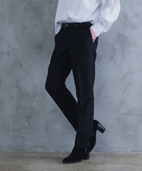 AROUND FLAVA スラックス pleats slacks / プリーツスラックス メンズ
